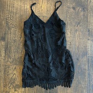 Express Black Lace Dress